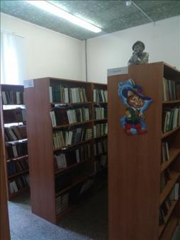 Библиотека не укомплектована специальными адаптивно-техническими средствами для
инвалидов  и лиц с ограниченными возможностями здоровья(«говорящими книгами» на флеш-картах и специальными аппаратами для их
воспроизведения)